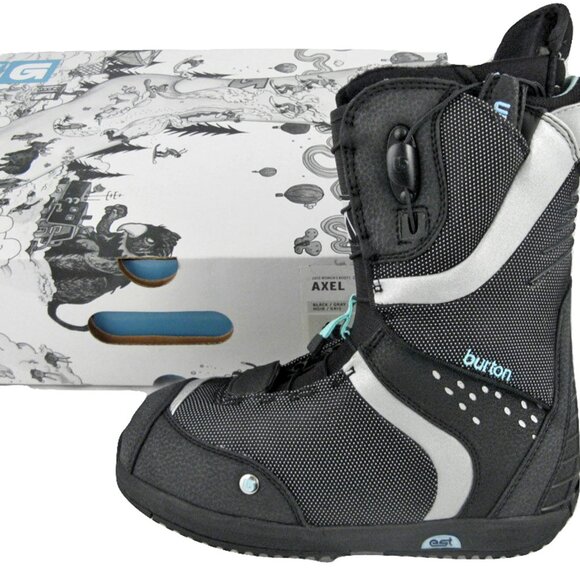 NEW $280 Burton Axel Womens Snowboard Boots! Size 5 or 5.5 Euro 35 or 36 Black - Picture 1 of 2